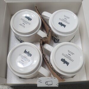 #327 NWT Indigo Mood Mugs Set of 4
